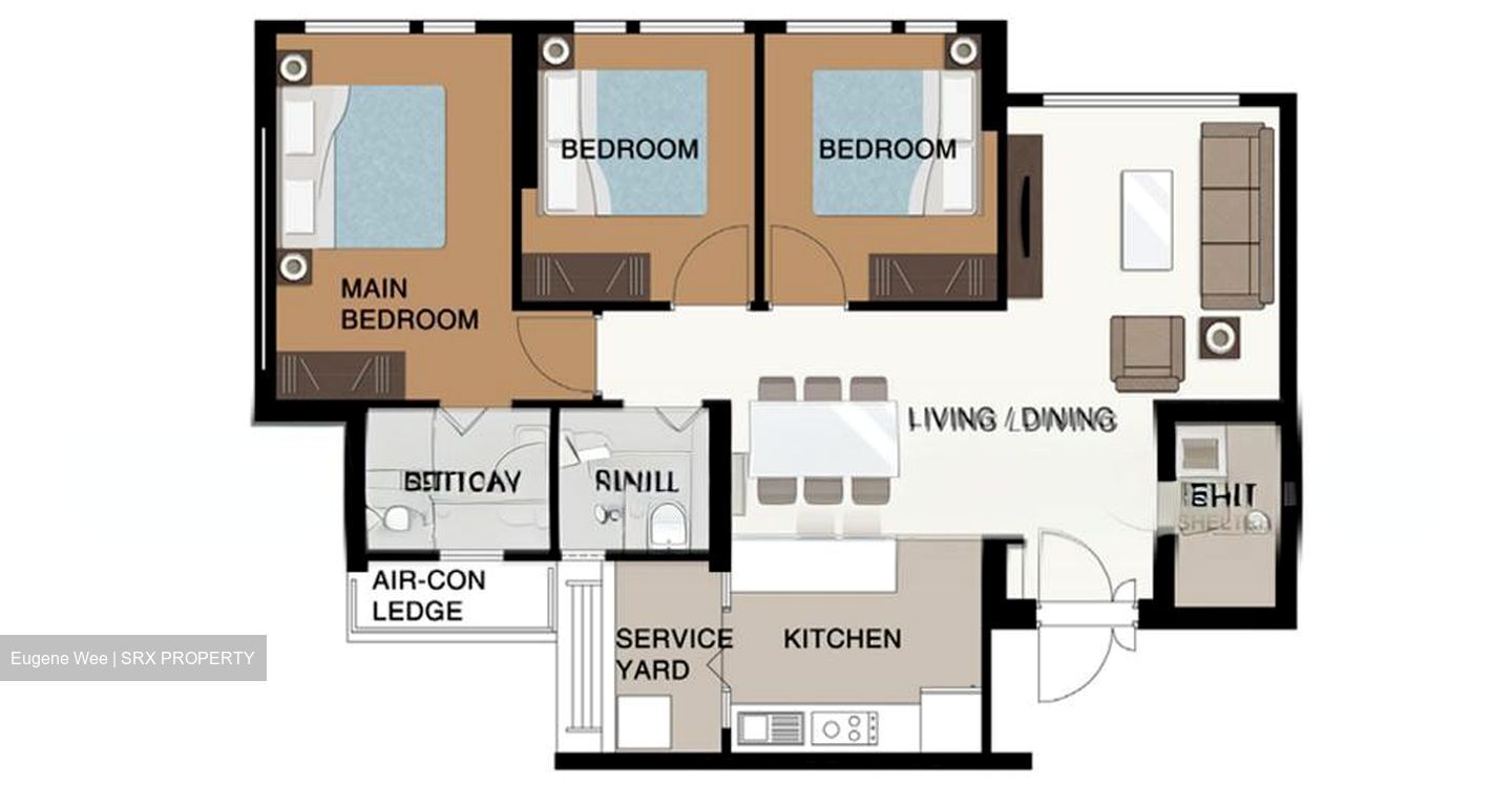 Blk 571B Champions Court (Woodlands), HDB 4 Rooms #564116891